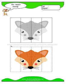 Kes Yapıştır Çalışma Sayfaları